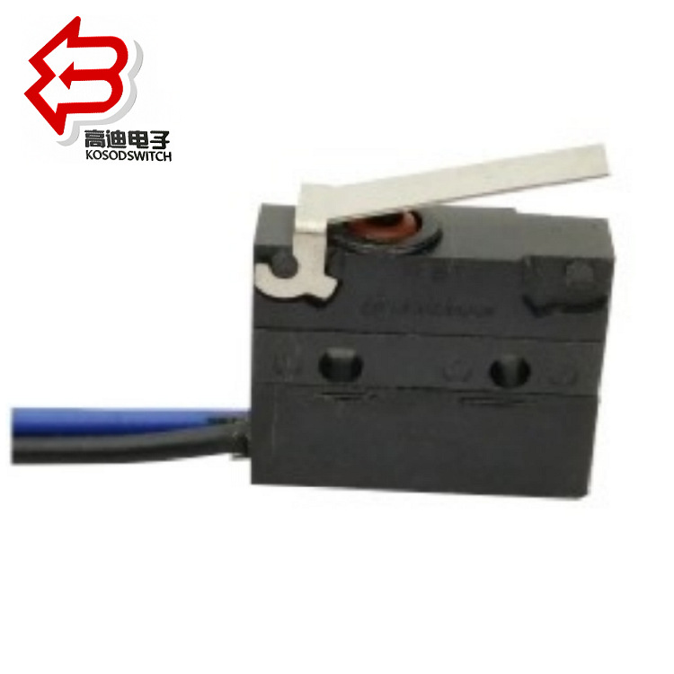 批发微动开关防水IP67 带线防水开关厂家供应 小体积防水微动开关