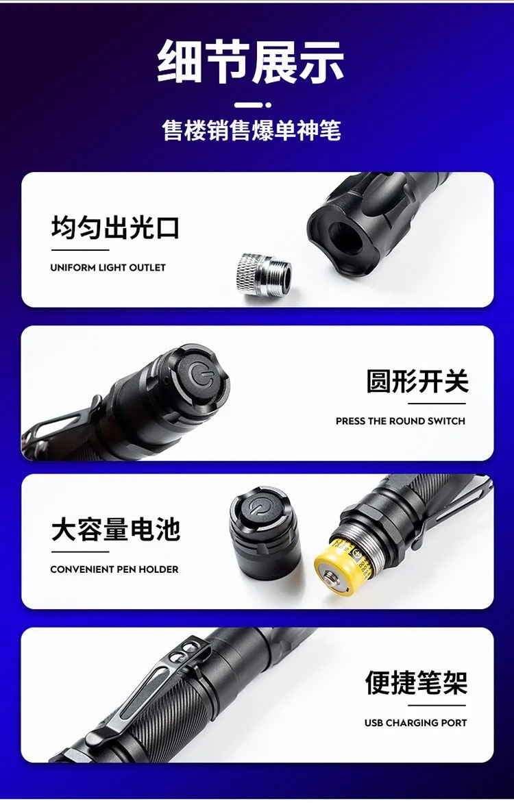 Laser pen, high-power rechargeable laser lamp, green long-range infrared pointer, laser flashlight, special forces pic 11