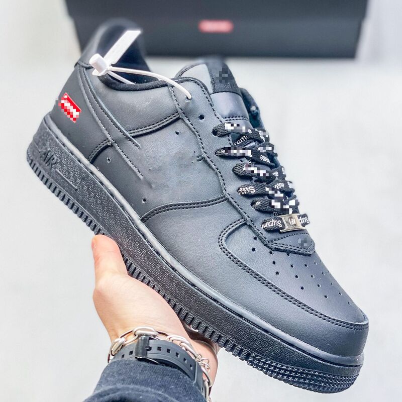 AF1xSupre Air Force One co-branded sneakers for men and women, campus casual white shoes, couple's casual sports trendy shoes AF1xSupre Air Force One co-branded sneakers for men and women, campus casual white shoes, couple's casual sports trendy shoes