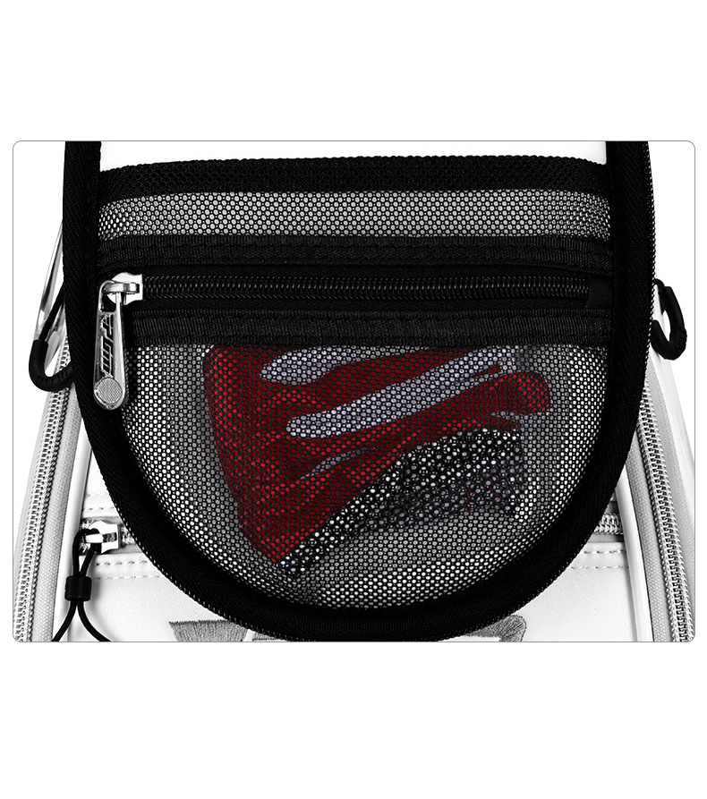 Túi golf PGM bốn bánh đẩy phẳng, thiết kế hoa thêu, kích thước 127×25×29 cm — Qb138-trắng (giao hàng che mưa), QB138-Đen (giao hàng che mưa) chi tiết 17