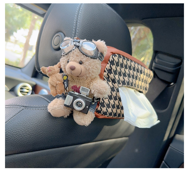 Car multi-function hanging trend pilot cool paper set tissue box bag car front and rear car supplies