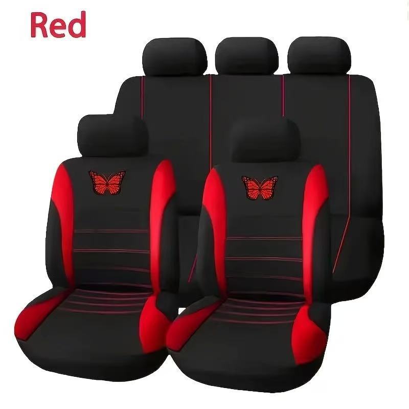 Cross-Border Fabric Butterfly Waistline Car Seat Cover for All Seasons, Export Temu Amazon Mexico Hot Style