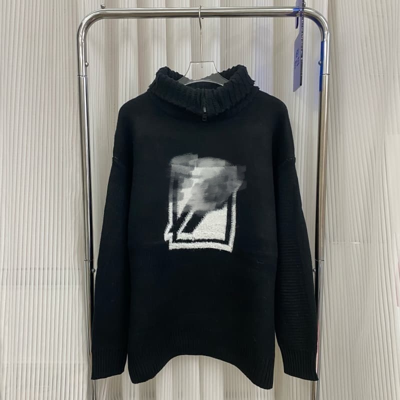 【25冬季爆款毛衣】amiri新品毛衣潮牌前后logo提花AMIRI字母男女|undefined