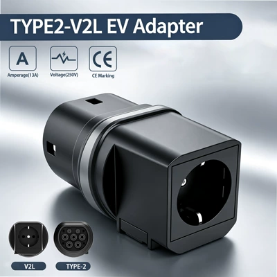 EV şarj adapterləri — Pile European Standard American - type2-v2l