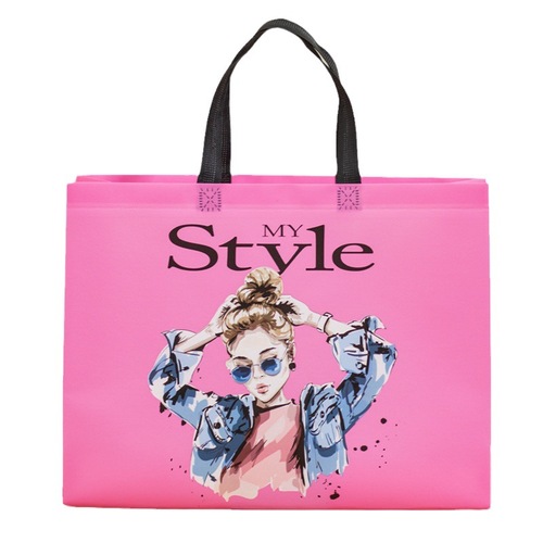 Non-woven thickened waterproof shopping bag cosmetic bag women's clothing handbag gift bag