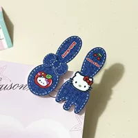 Новая кошка ковбойская вилка ложка заколка для волос милый мультфильм девушка боковой зажим подруга утка