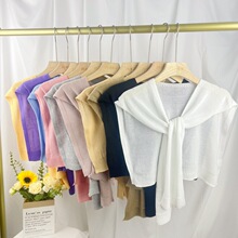 新款春秋网红小披肩女外搭夏季空调房披肩针织高级感假领子披肩