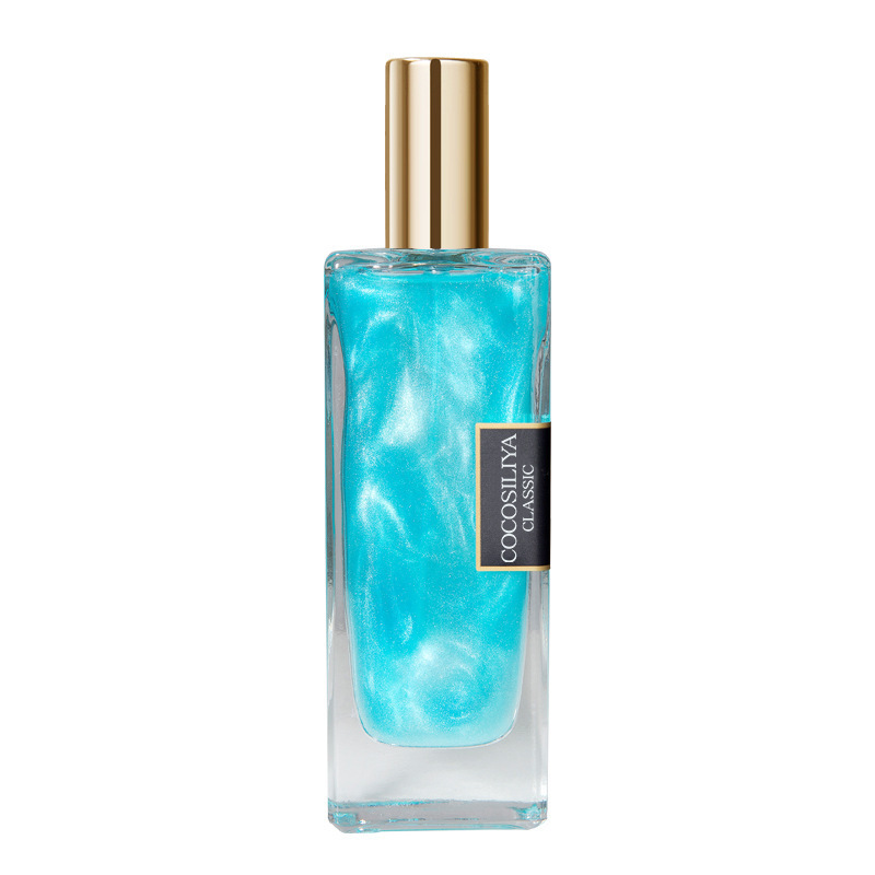 Perfume de arena líquida dorada COCOSILIYA, transmisor en vivo por celebridades de internet, para hombres y mujeres, fragancia fresca de larga duración, perfume ligero para estudiantes, venta al por mayor.