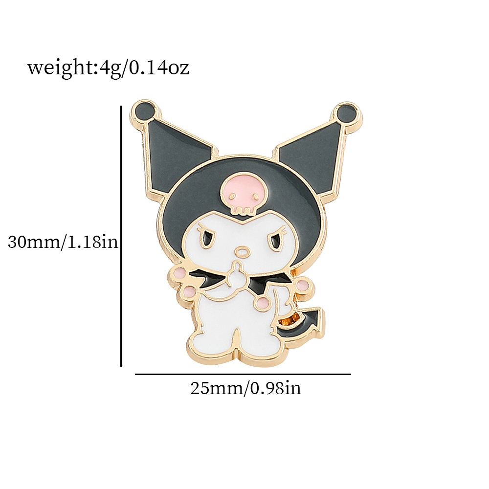 Venta caliente cien Sanrio serie de metal broche de dibujos animados coolomi Yugui perro KT gato todo-fósforo de moda insignia