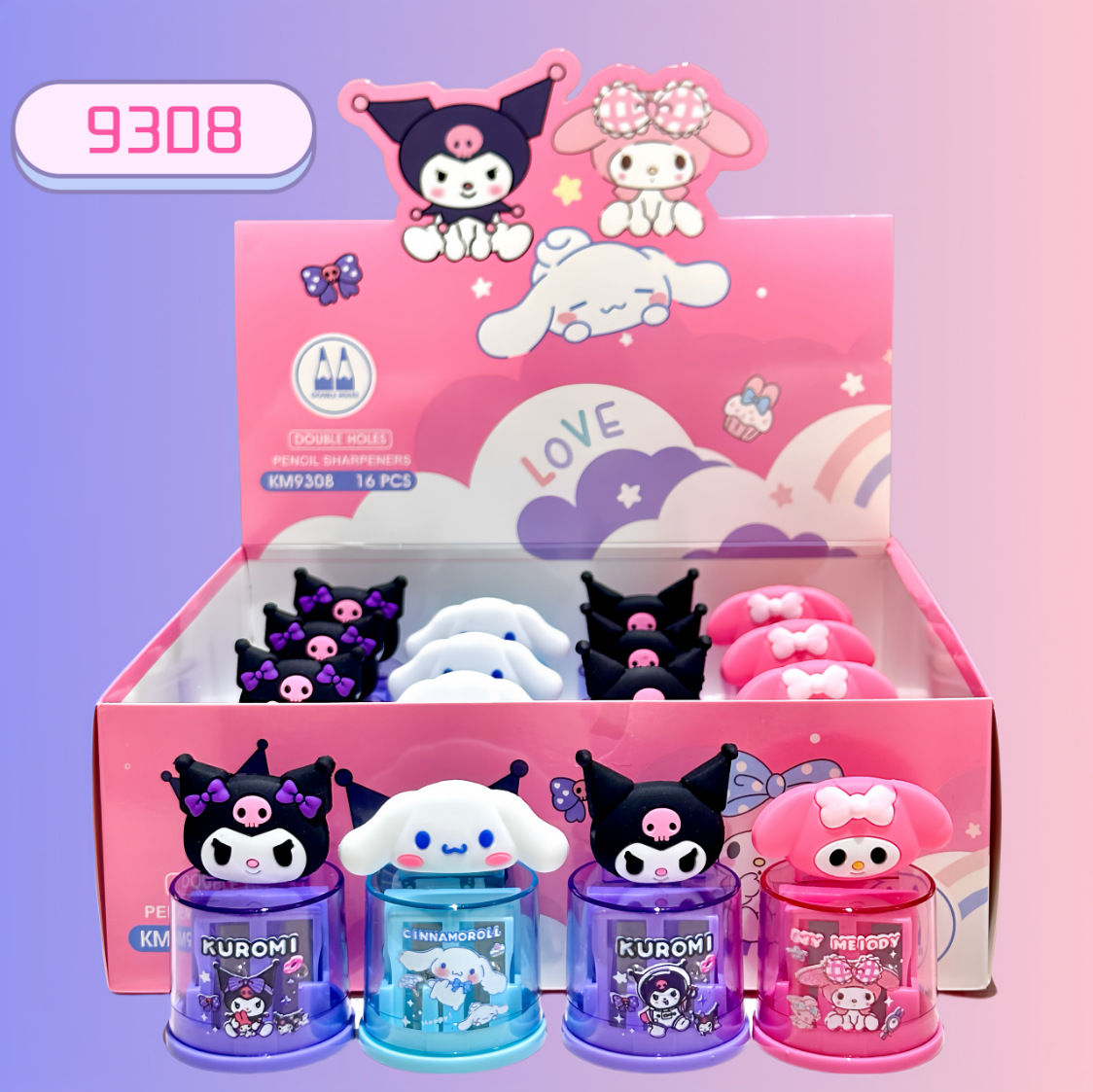 cute pet silicone shape pencil sharpener cute round double hole pencil shapper sanliou student pencil rotary knife pencil sharpener