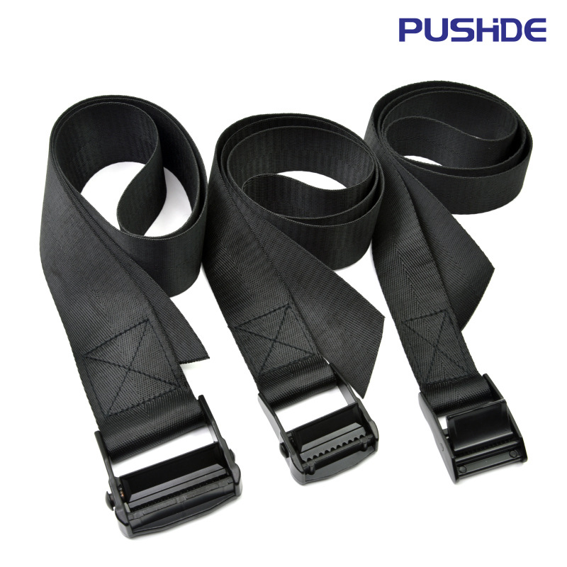 黑色压扣仿尼龙捆绑带汽车货物卡板行李棉被纸箱整理固定扎带