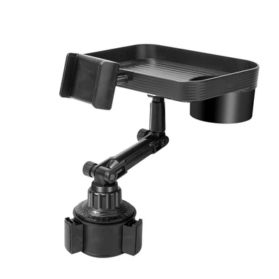 water Cup tow double-layer storage – Car cup holder/beverage holder - black-dinner-plate