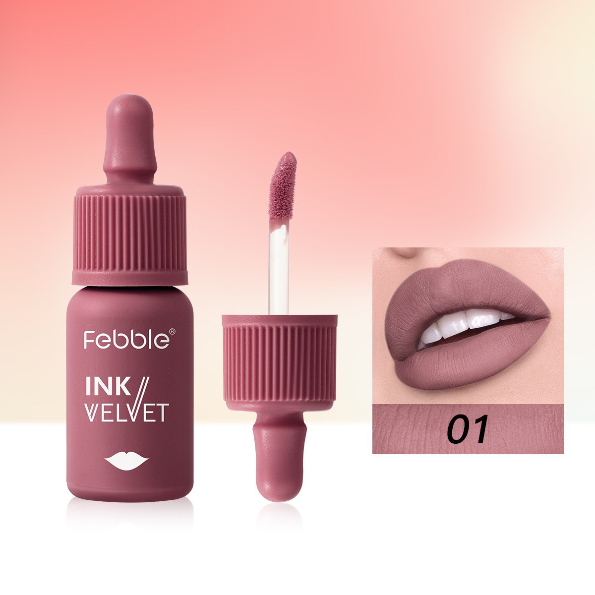 USHAS Lápiz Labial Líquido Mate Popular en Europa y América, Brillo Labial Antiadherente, Resistente al Agua, lg2518a