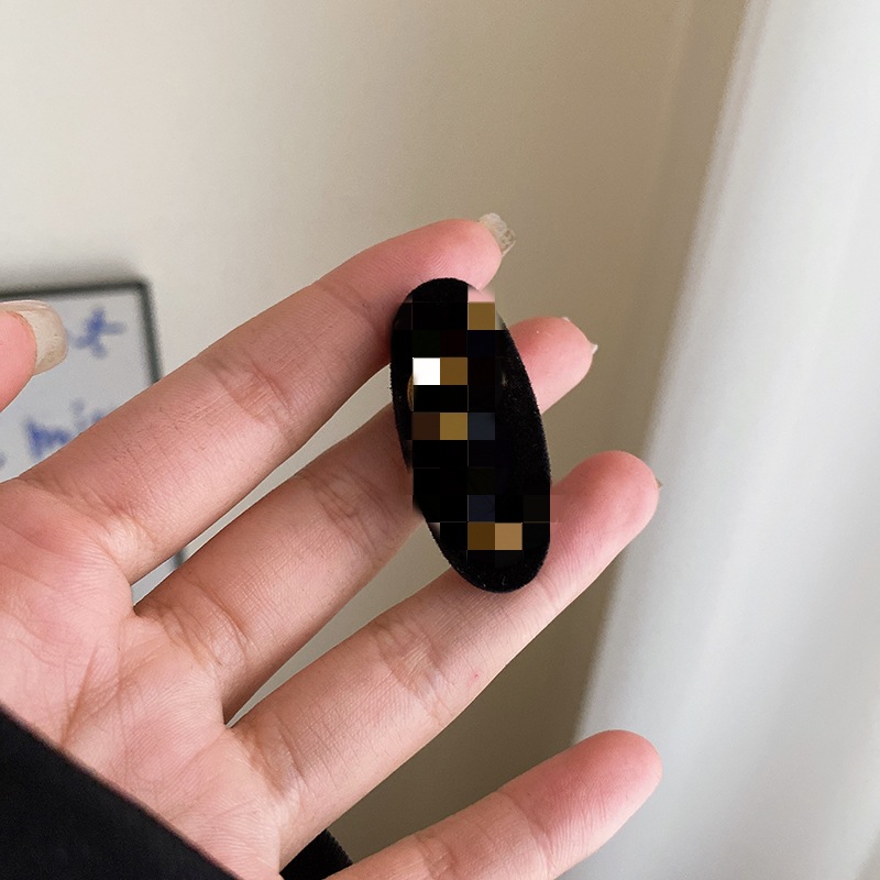 Apenada carta horquilla ~ terciopelo negro accesorios para el cabello retro estilo francés Chanel clip de pelo clip de tiburón arco tocado