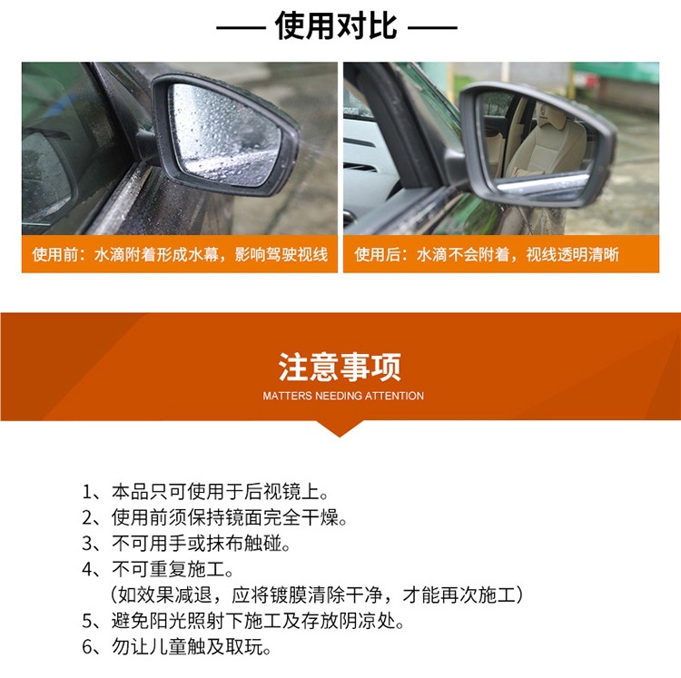 SOFT99 Car Rainproof Film Rearview Mirror Waterproof Coating Spray