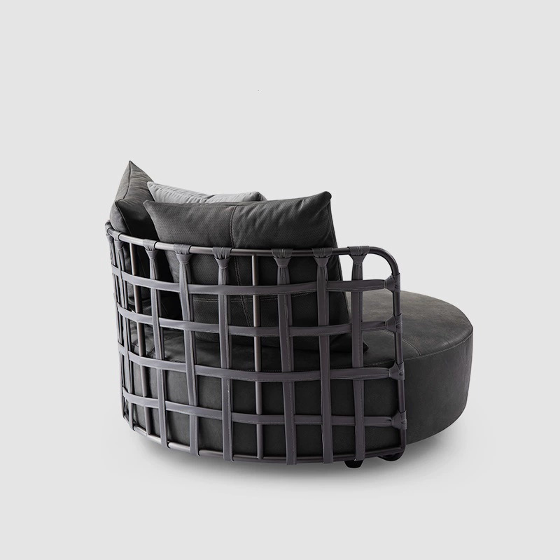 Italiano muy simple sofá silla sala de estar dormitorio diseñador silla de relajación silla de viento tranquilo sofá perezoso individual