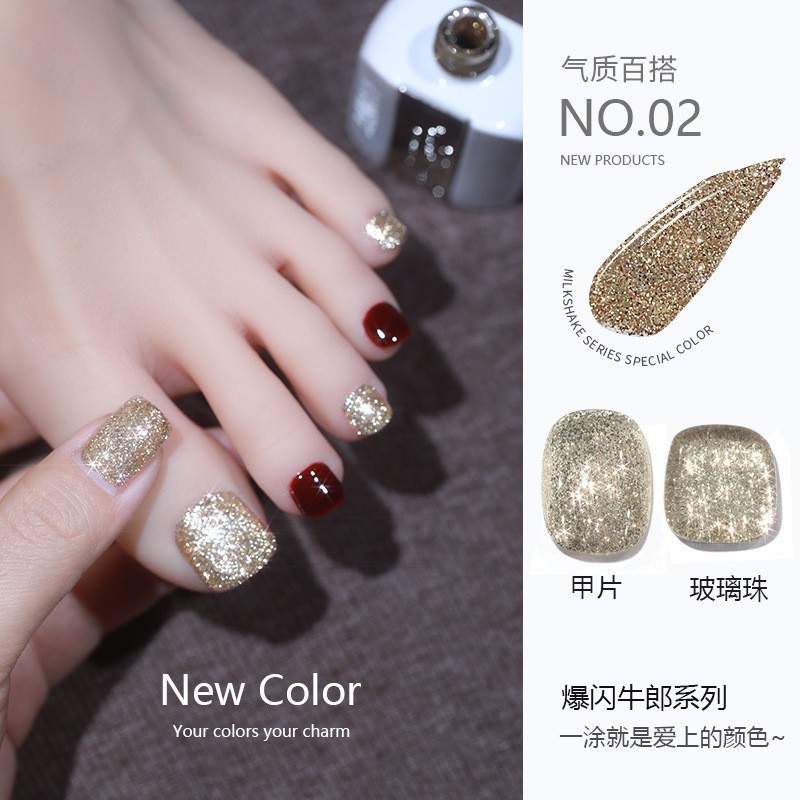 Flash diamante esmalte de uñas pegamento 2023 nueva celebridad de Internet popular color blanco lentejuelas pegamento de diamante para salón de uñas