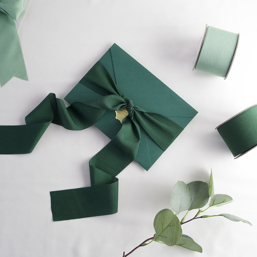 Ins-style elastic floral chiffon ribbon for handmade DIY gift wrapping