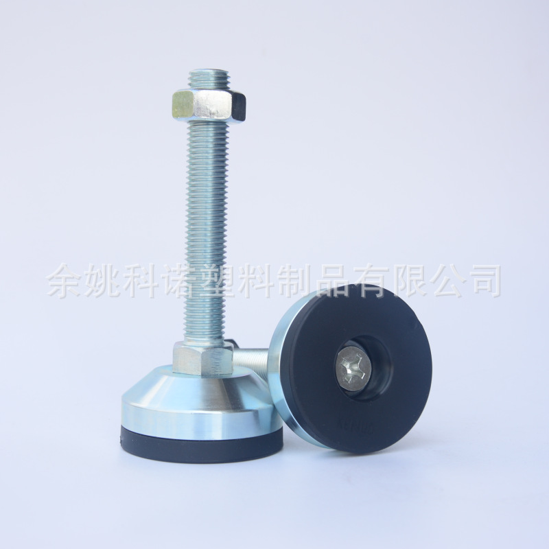 全金属固定调节脚 聚氨酯减震脚杯 碳钢镀锌设备支脚 重力支撑脚