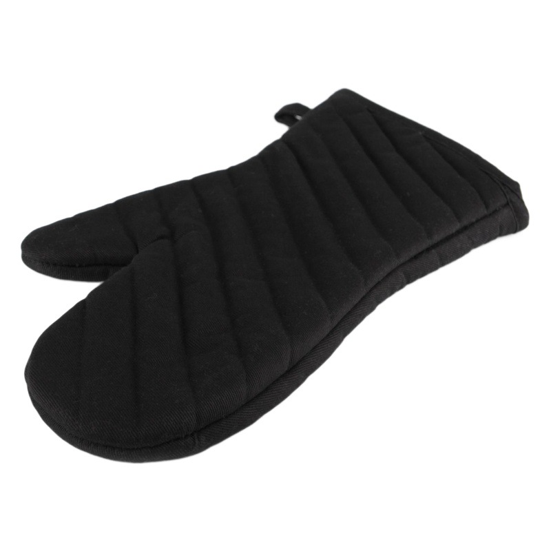 Sarga negro horno de microondas anti-escaldado aislamiento térmico resistente a altas temperaturas guantes de silicona antideslizantes horno pan para hornear ventas directas de la fábrica