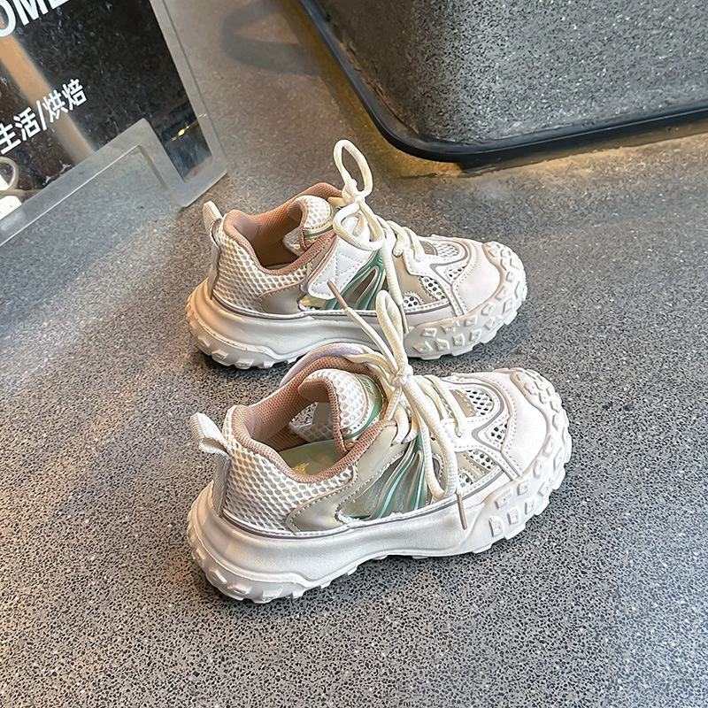 Children's breathable sports shoes for boys, summer footwear, sandals, soft sole, 2025 years
