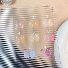小穎美甲-夏之約8色  15ml方瓶 冰透膠 夏季清新色裸色彩色系列