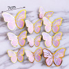 Decorations, purple fuchsia dessert colored paper with butterfly, internet celebrity, dress up