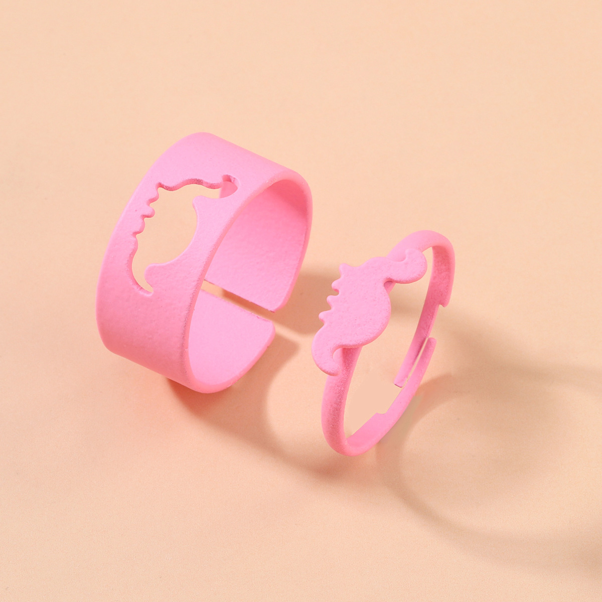 Simple Style Star Butterfly Metal Stoving Varnish Open Ring