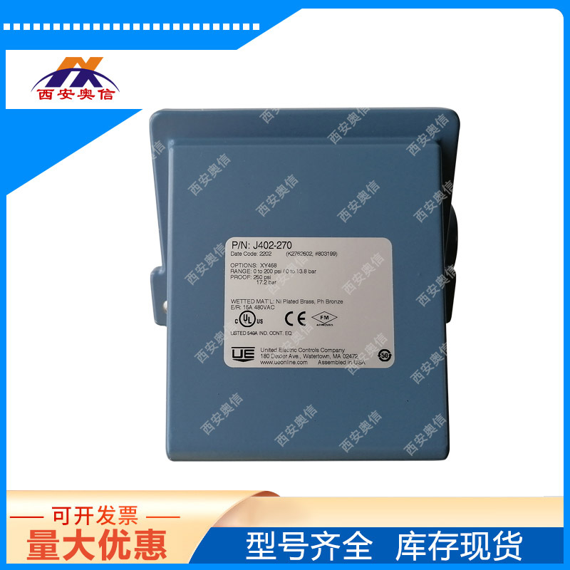 J400-270-M201美国UE开关 磷青铜波纹管J402-270-XY468高低压报警
