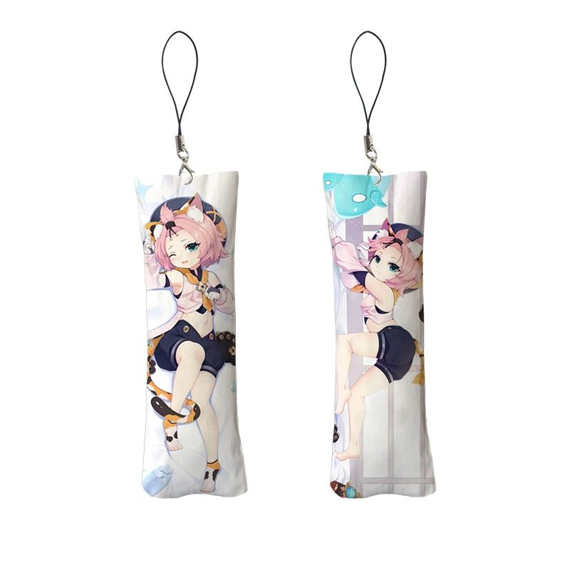 [小抱枕钥匙扣迷你挂件Mini Dakimakura魈钟离八重子书包挂件] → мини-подушка брелок ключей маленький подвесной брелок рюкзачок