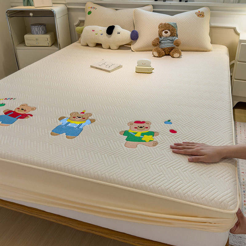 cubierta de cama antideslizante de una sola pieza cubierta de colchón Simmons cubierta protectora cubierta de cama de dormitorio de estudiantes de tres piezas