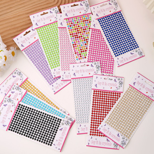 Acrylic diamond sticker children diamond crystal diamond sticker DIY handmade photo album decorative sticker mobile phone sticker wholesale