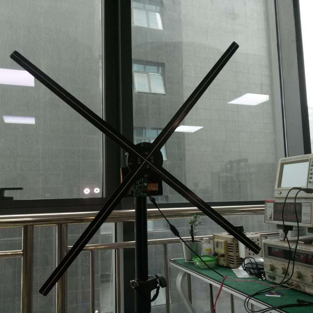 3D全息广告机100C风扇4叶3D hologram fanWIFI广告机APP风扇屏