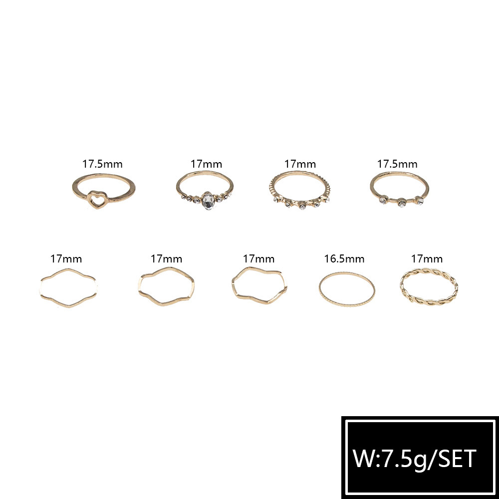 Simple Diamond Rings Set display picture 1