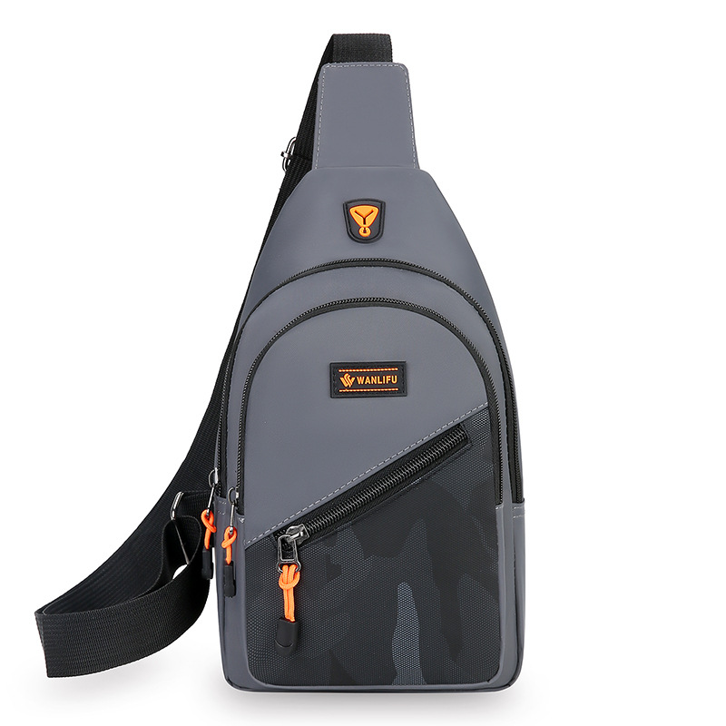 Bolso de pecho de hombre de tela Oxford de estilo nuevo al por mayor transfronterizo 2024 tendencia de moda bolso de mensajero de deporte al aire libre bolso de hombro de hombre