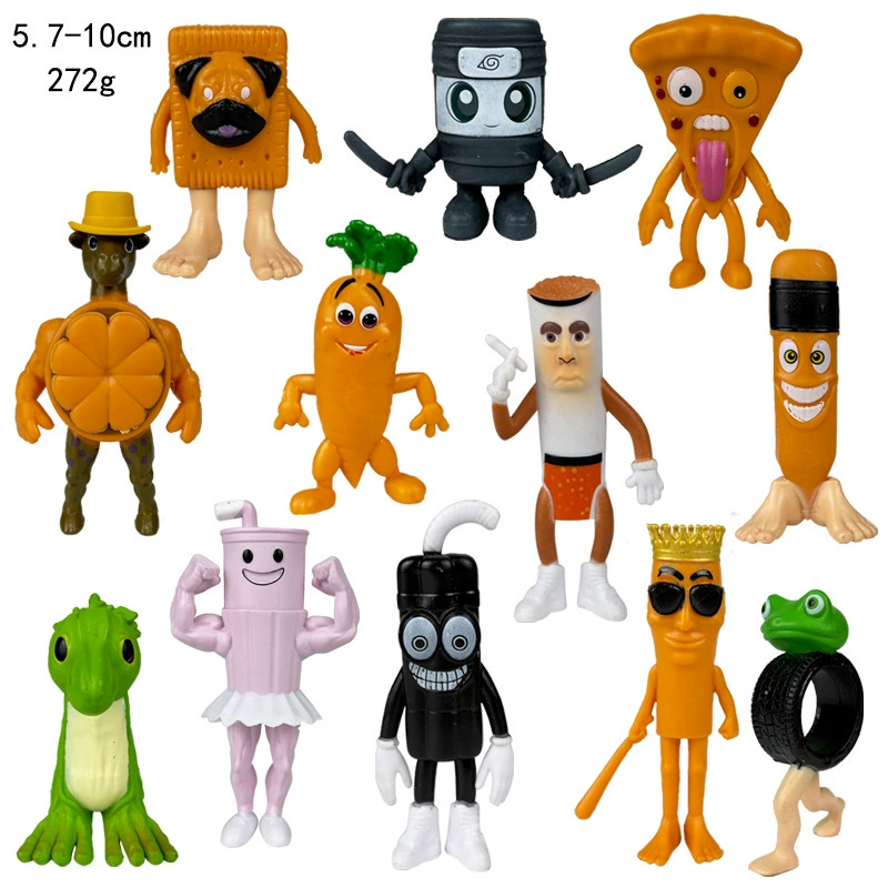 Фигура Шанхай Jing Tralala деревянная палочка-человек, assorted characters, пакет OPP, 0,4 кг