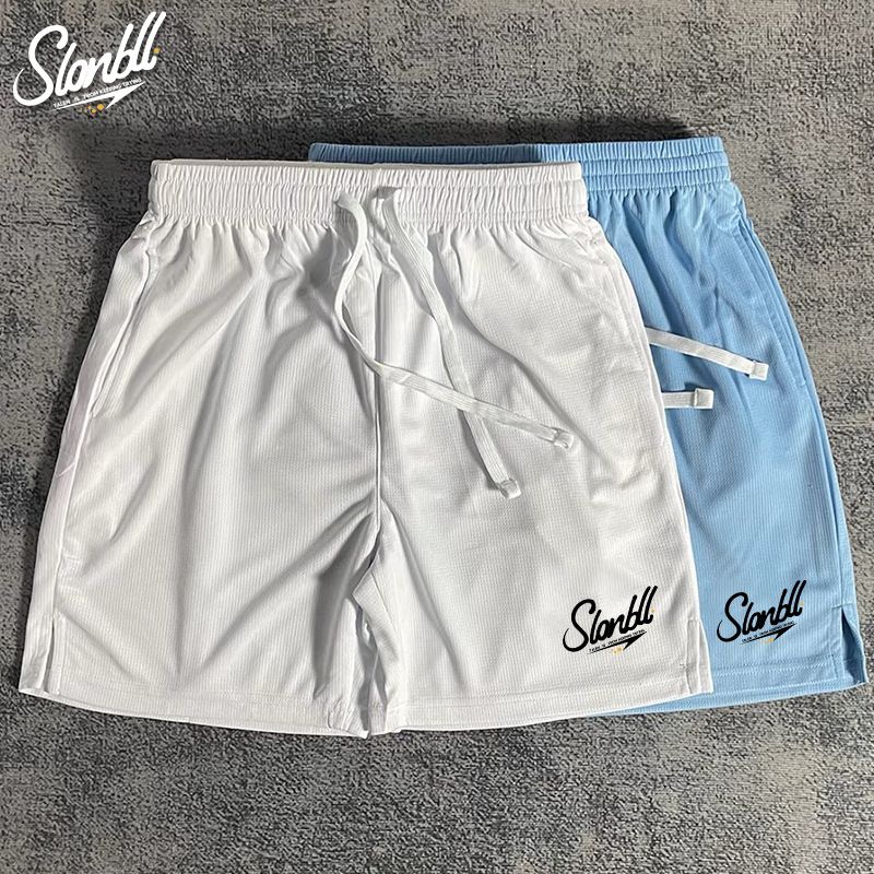 Slambll Summer Basketball Pants American Sports Training Shorts Quick-Drying Breathable Basketball Shorts Loose Quarter Pants