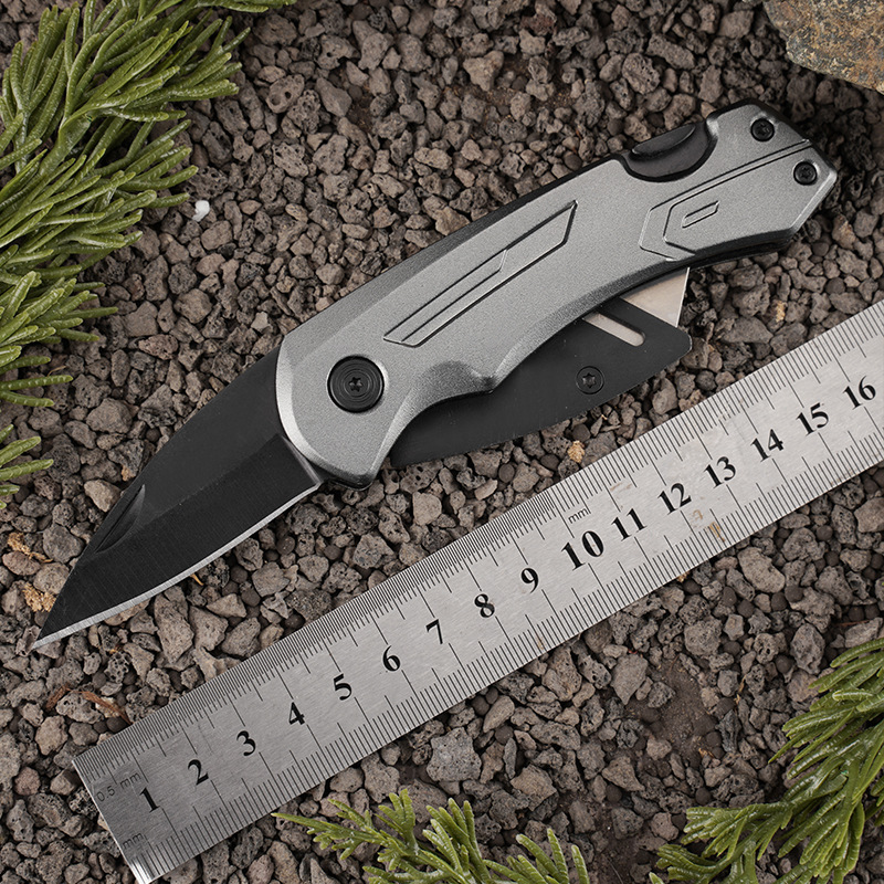 美工刀多功能折刀裁纸刀水果刀不锈钢小刀开快递户外便携家用刀