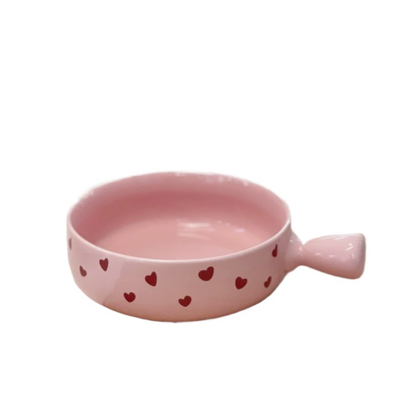 Fuchsia high quality ceramic tableware, set, pen, spoon, internet celebrity