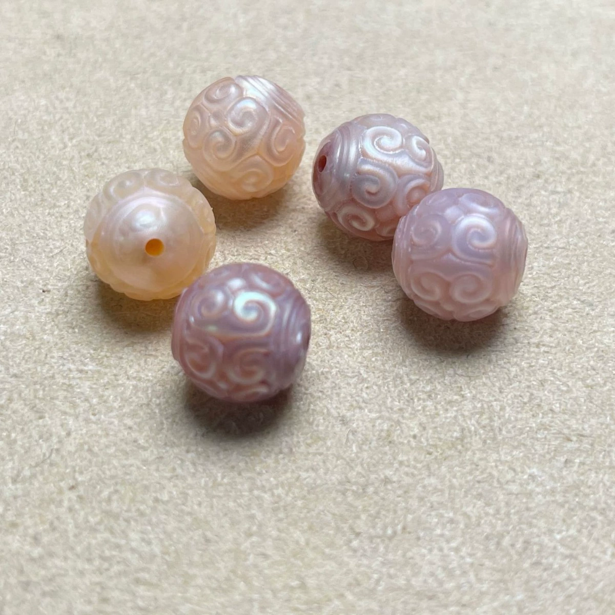 Точность пресноводный жемчуг гравировка круглые бусы Аксессуары DIY Аксессуары ручной шампур Аксессуары