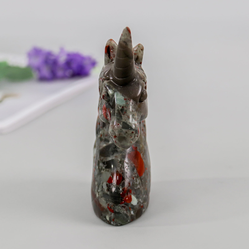 2.5inch ユニコーンヘッド工場直販翡翠彫刻装飾品卒業記念品|undefined