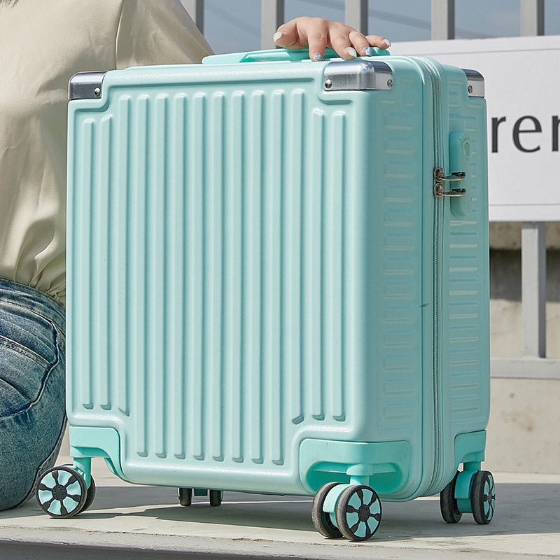 18inch Aluminum Frame Computer Password Box Men's and Women's Luggage Travel Zipper Trolley Case Boarding Case Hard Shell Suitcase