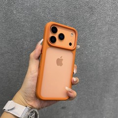 适用iPhone17手机壳优盾磨砂带Ai按键苹果17ProMax金属按键保护套