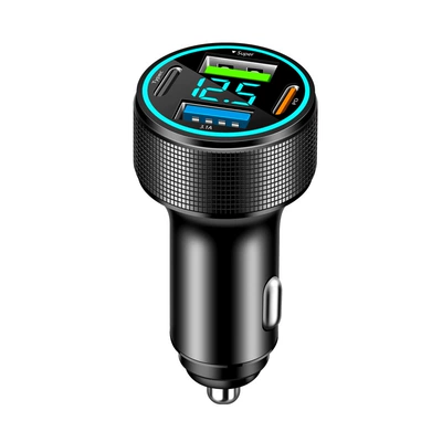 Car Charger Super Fast Charging 2025 New Model Pd Car Charger Metal Fast Charging Car Charger Factory Direct Sale (Mobil şarj cihazları) - c185-pd30w-super-a-c15w-elegant-black-opp-bag