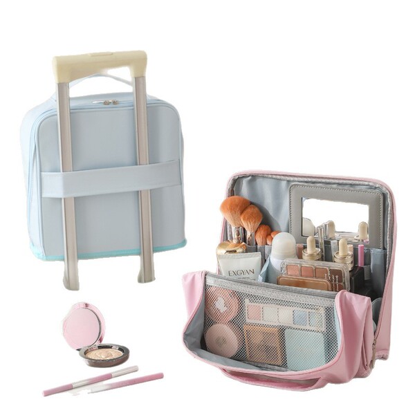 Capacious cosmetic bag