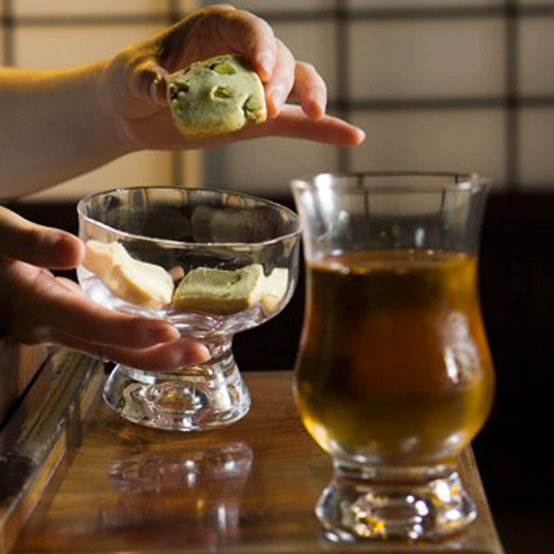 Японский Hirotian Nitrome Showa Retro Shop Cup Amber Cup Dessert Dessert Sweed Put Barfi Cup однотонная система