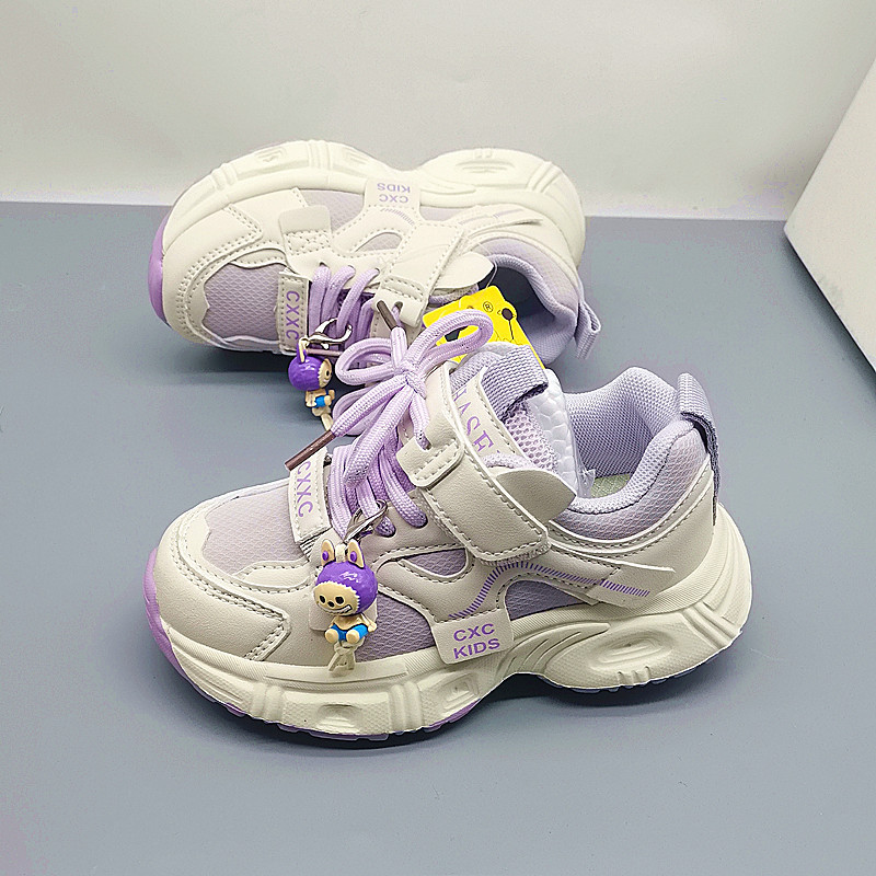 Pato de cuero de la infancia 28 - 32 talla zapatos deportivos bebés zapatos de moda grandes zapatos de padres zapatos casuales de niñas