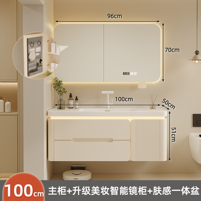 Baños personalizados de roble gabinete de baño gabinete de baño nuevo cerámica en una bañera lavabo facial