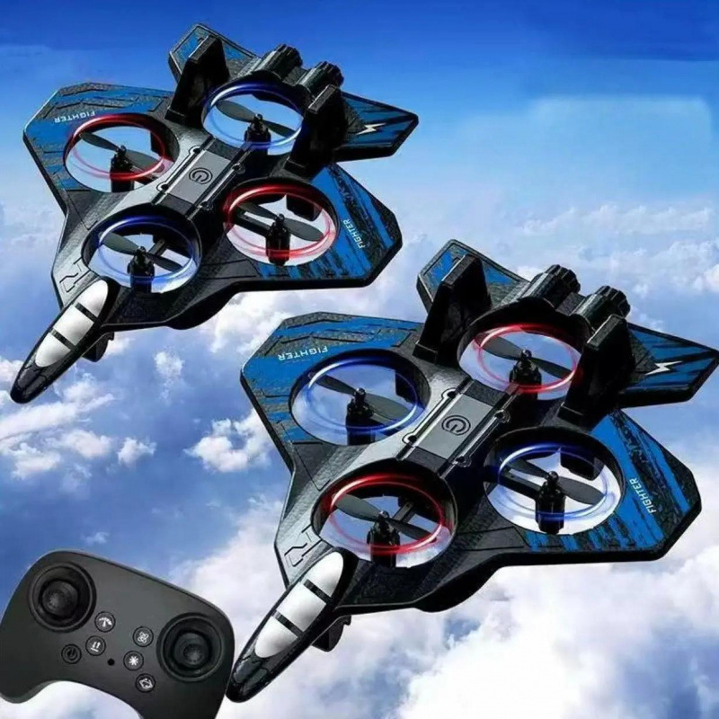 Transfronterizos de 6 generaciones acrobacias caza avión de control remoto espuma quadcopter modelo aéreo no tripulado juguetes explosivos image 5