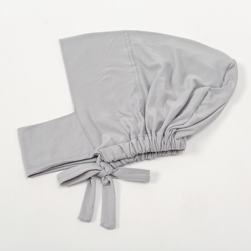 Alibaba.com New Multicolor Elasticated Band Silk Milk Collar Neck Scarf Adjustable Rear Hair Concealing Base Hat Headscarf
